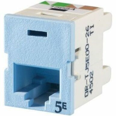 Ortronics Clarity TracJack (TJ), Cat 5E, T568A/B, lt blue