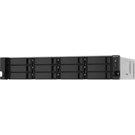 QNAP TS-1273AU-RP-8G 8 x Total Bays SAN/NAS Storage System - 5 GB Flash Memory Capacity - AMD Ryzen V1500B Quad-core (4 Core) 2.20 GHz - 8 GB RAM - DDR4 SDRAM - 2U Rack-mountable