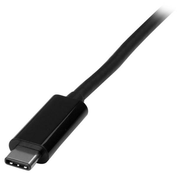 StarTech.com 6ft/2m USB C to VGA Cable - 1920x1200/1080p USB Type C DP Alt Mode to VGA Video Monitor Adapter Cable -Works w/ Thunderbolt 3