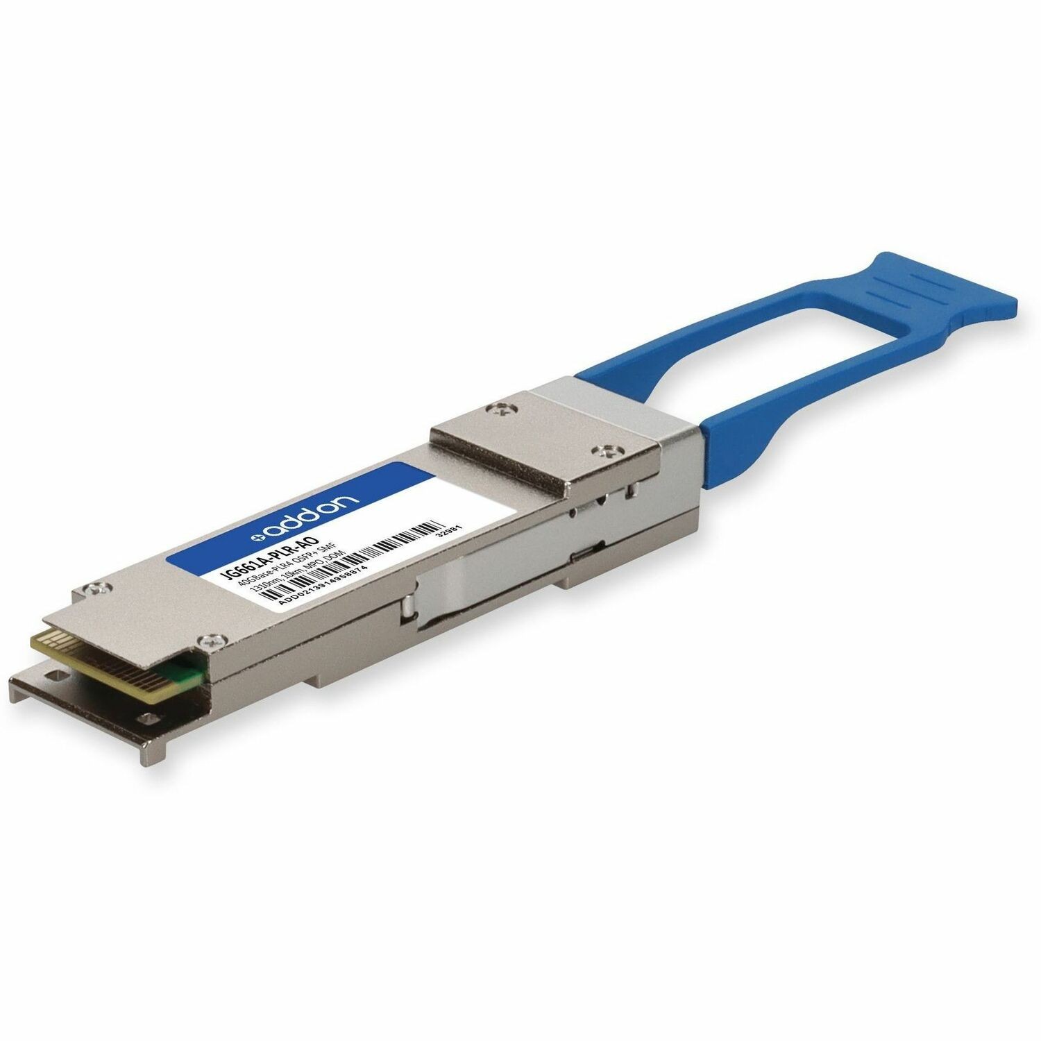 AddOn HP&reg; Compatible TAA 40GBase-PLR4 QSFP+ Transceiver (SMF, 1310nm, 10km, MPO, DOM, 0 to 70C)