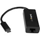 StarTech.com USB C to Gigabit Ethernet Adapter - Thunderbolt 3 - 10/100/1000Mbps - Black