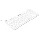 Man & Machine Really Cool Touch Keyboard - Cable Connectivity - USB Interface - TouchPad - Hygienic White