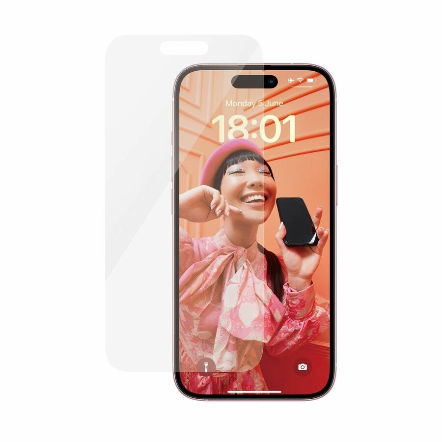 PanzerGlass Classic Fit Screen Protector for iPhone 15 - Clear
