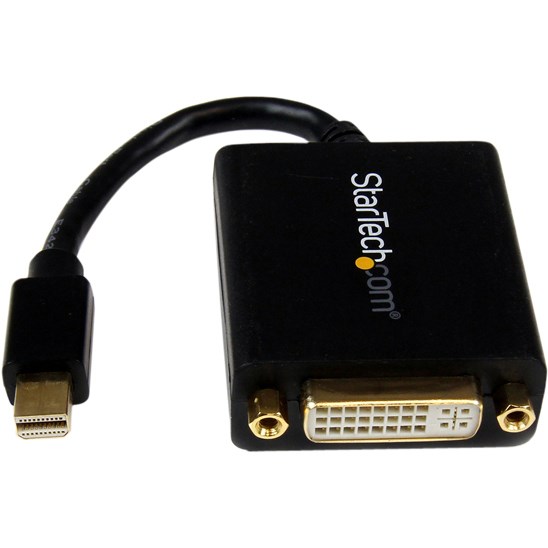 StarTech.com Mini DisplayPort to DVI Adapter, Mini DP to DVI-D Converter, 1080p Video, VESA Certified, mDP 1.2 to DVI Monitor/Display