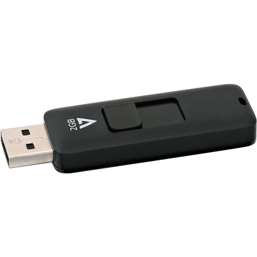 V7 VF22GAR-3E 2 GB USB 2.0 Flash Drive - Black