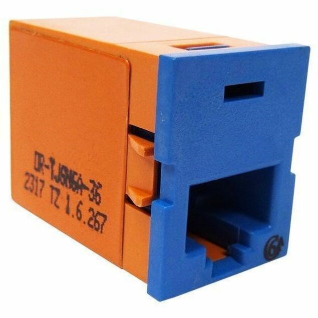 Ortronics Clarity CAT6 SNAP TracJack Workstation Module, Blue