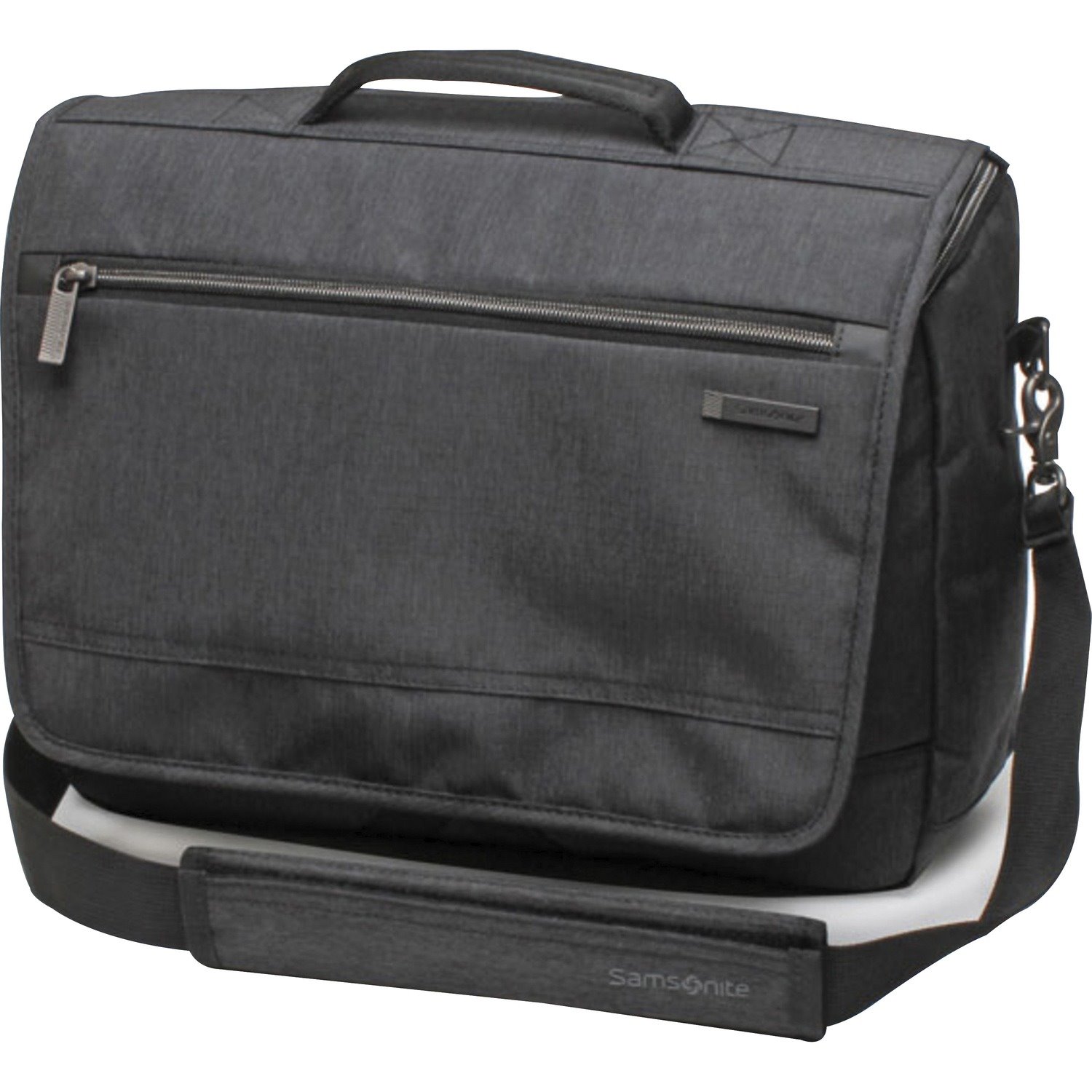 Samsonite Modern Utility Carrying Case (Messenger) for 15.6" Apple iPad Notebook, Tablet - Charcoal Heather, Charcoal