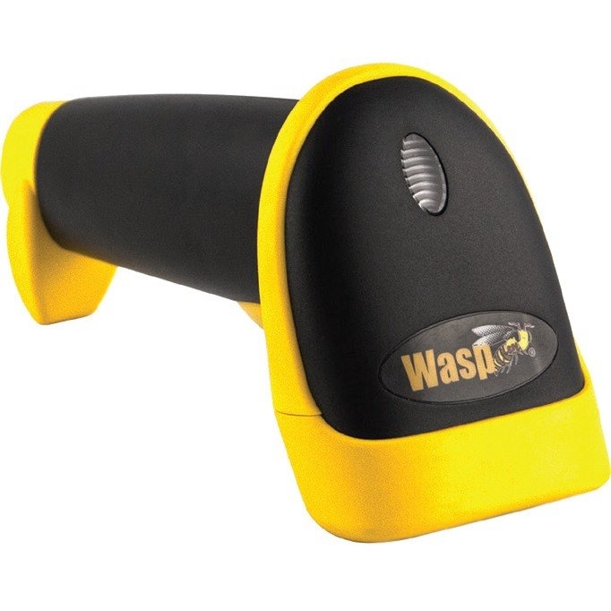 Wasp WLR8950 Handheld Barcode Scanner - Yellow - USB Cable Included