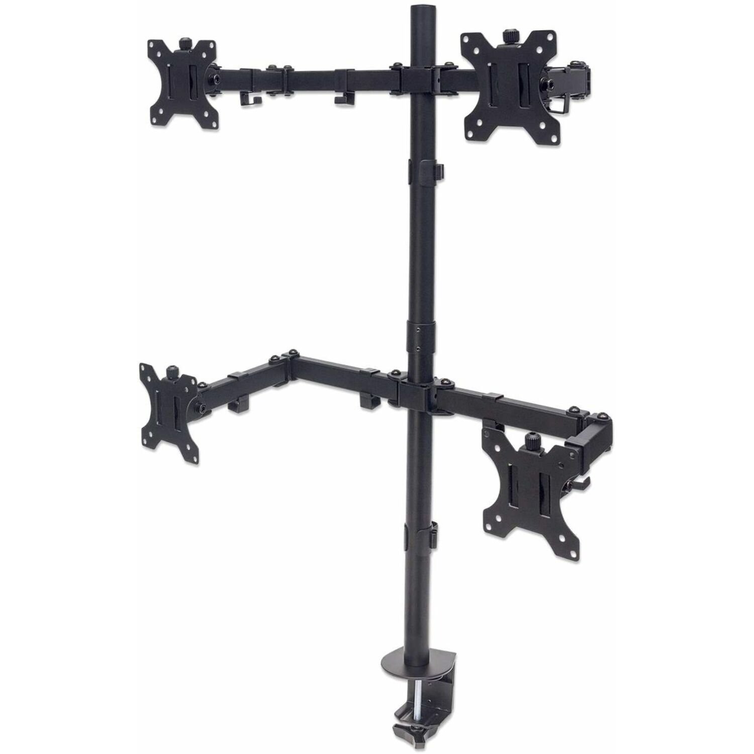 Manhattan 461566 Desk Mount for Monitor, LCD Monitor - Black