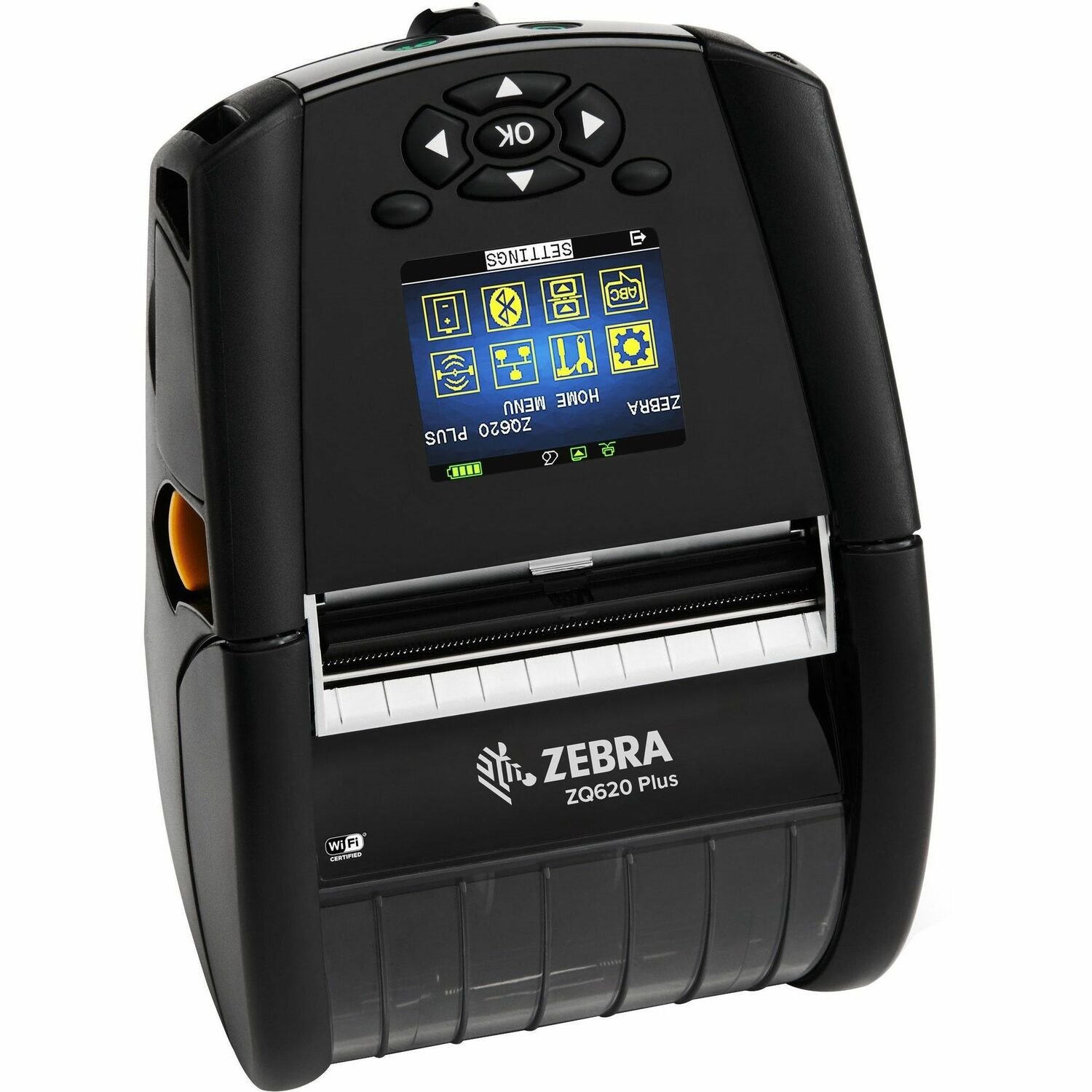 Zebra ZQ620 Plus Double Sided Desktop, Industrial, Mobile, Transportation & Logistic, Warehouse Direct Thermal Printer - Monochrome - Label/Receipt Print - USB - Serial - Bluetooth - Wireless LAN - Near Field Communication (NFC)