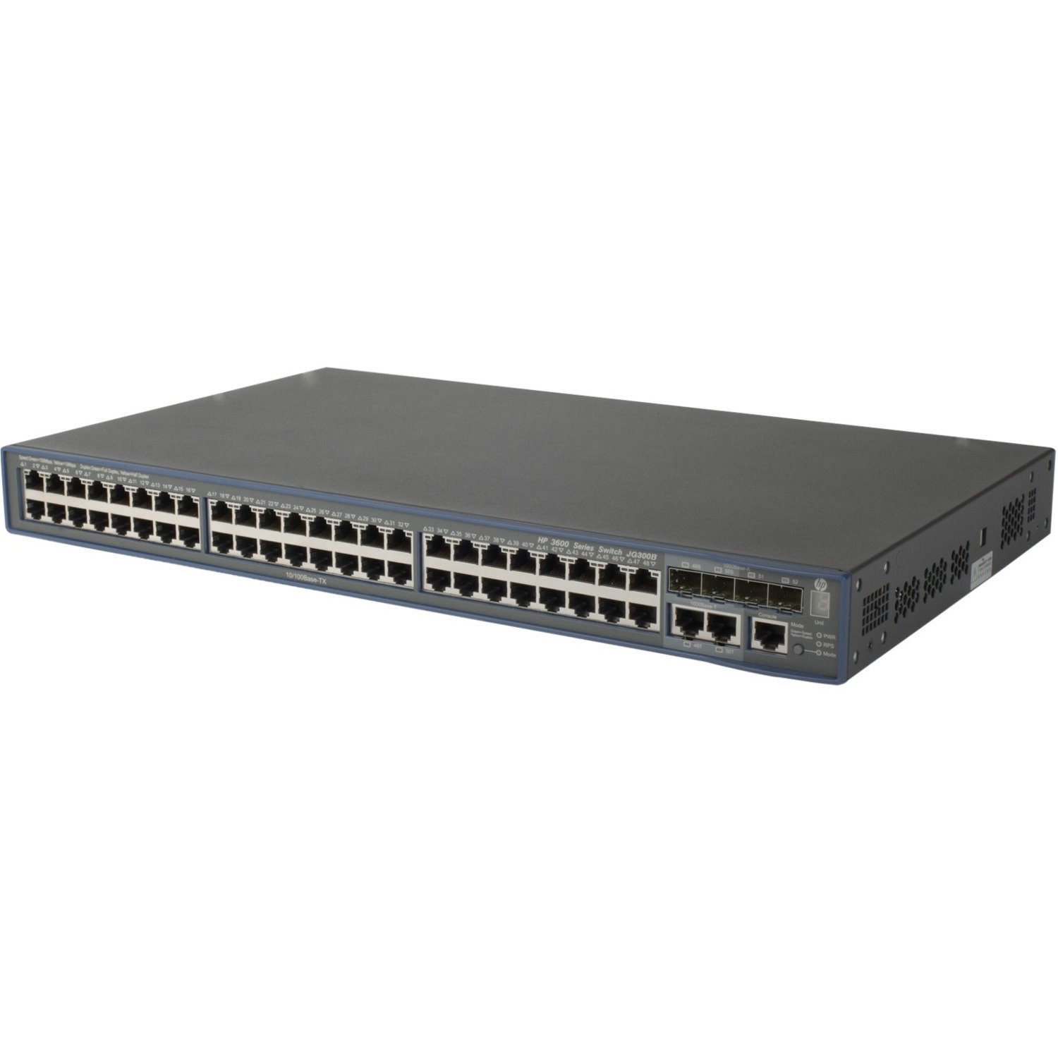 HPE 3600 EI 3600-48 v2 EI 48 Ports Manageable Layer 3 Switch - Fast Ethernet, Gigabit Ethernet - 10/100Base-TX, 1000Base-X, 10/100/1000Base-T