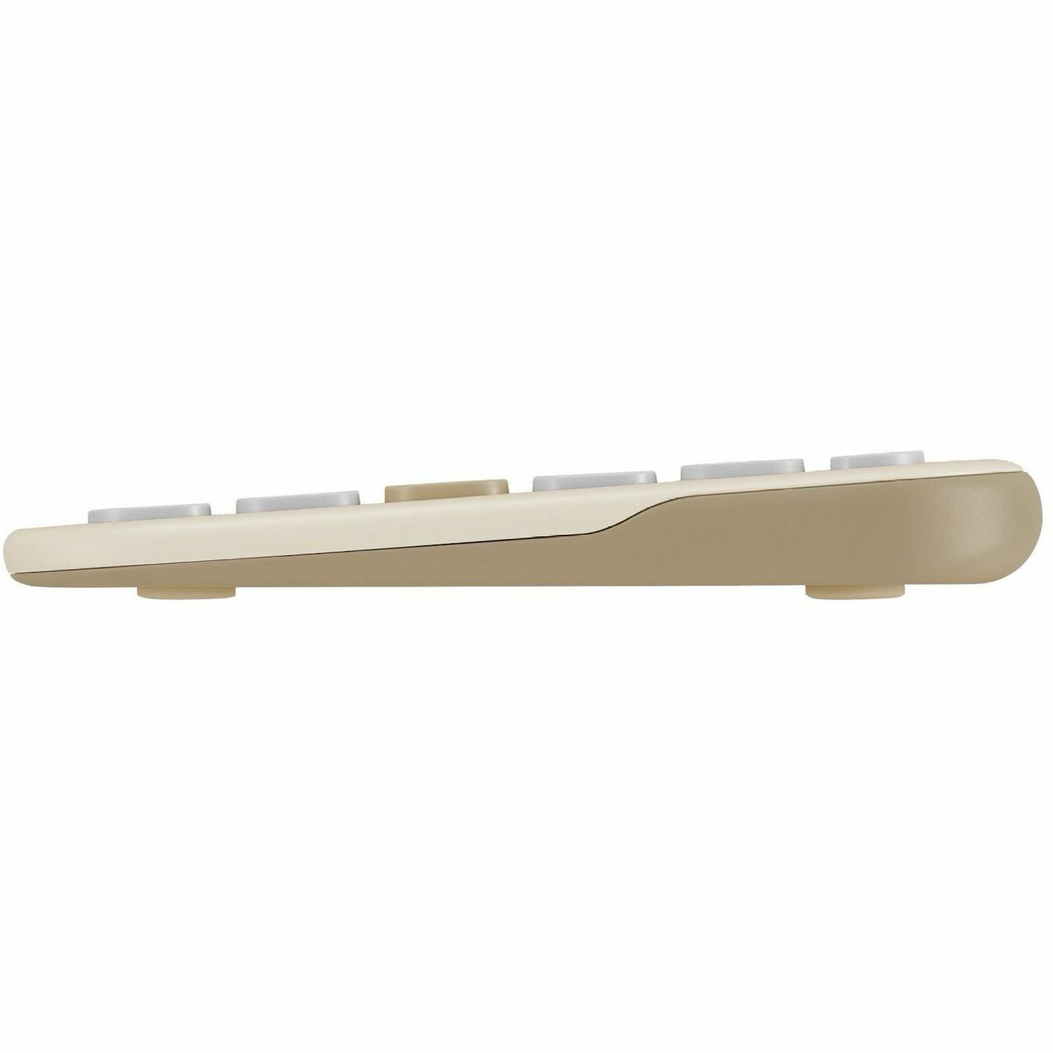 Asus Marshmallow KW100 Keyboard - Wireless Connectivity - Oat Milk