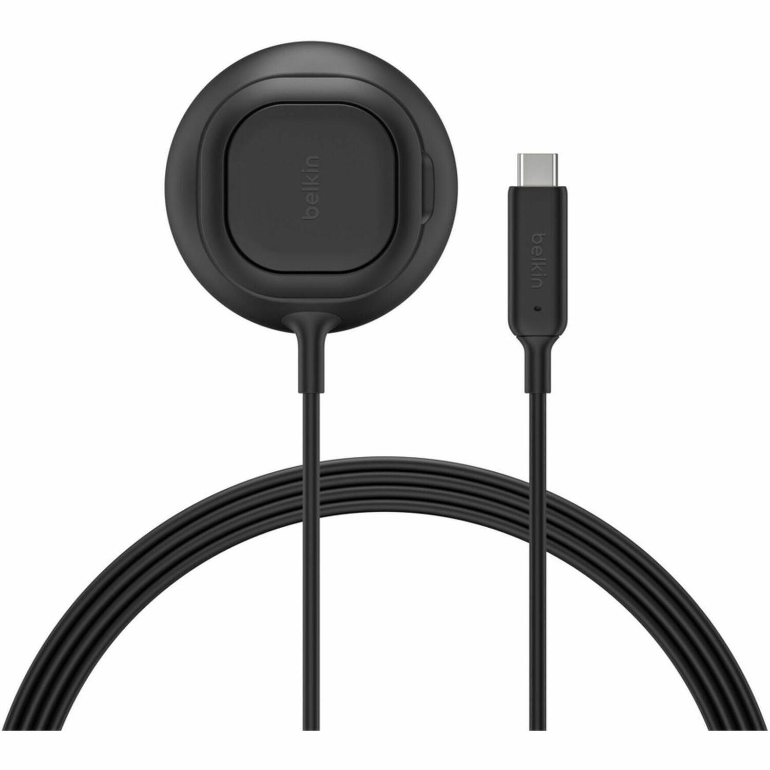 Belkin UltraCharge Magnetic Wireless Charger With Qi2 + 36W Wall Charger + Tethered USB-C Cable (2M) - Black (WIA013auBK), 25W, 2 Years Warranty