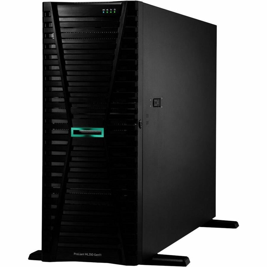 HPE ProLiant ML350 G11 4U Tower Server - 1 x Intel Xeon Gold 5515+ 3.20 GHz - 64 GB RAM - 960 GB SSD - (2 x 480GB) SSD Configuration - Serial Attached SCSI (SAS), Serial ATA Controller