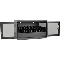 Eaton Tripp Lite Series 16-Device USB Charging Station Cabinet with Sync for iPad and Android Tablets, Wall-Mount and Cart Options, Black