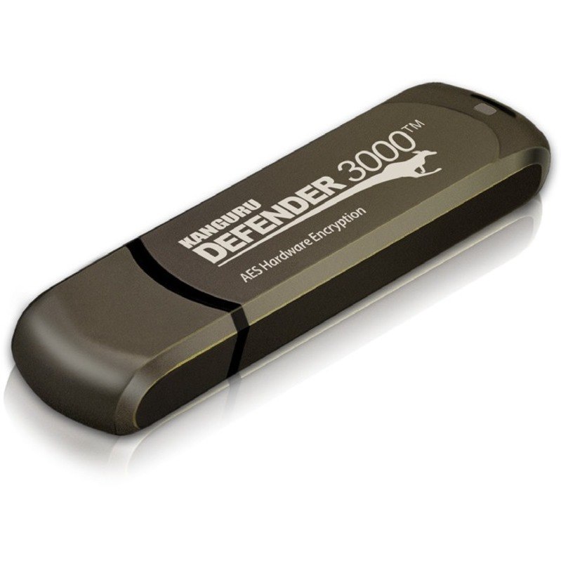 Kanguru Solutions Kanguru Encrypted Defender 3000 64GB Usb 3.2 Gen 1 Brun