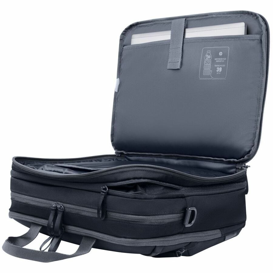 HP Travel Plus Carrying Case for 35.6 cm (14") to 35.8 cm (14.1") Notebook - Graphite Blue