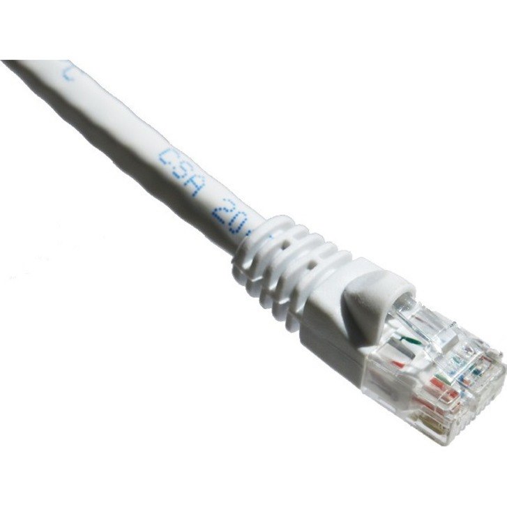 Axiom 7FT CAT6A 650mhz Patch Cable Molded Boot (White)