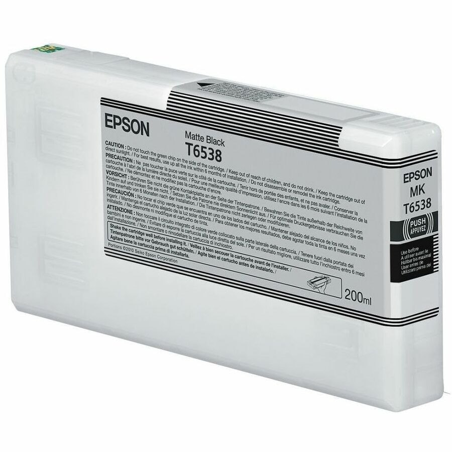 Epson T6538 Original Inkjet Ink Cartridge - Single Pack - Matte Black - 1 / Pack