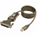 Eaton Tripp Lite Series USB to Serial Adapter Cable (USB-A to DB25 M/M), 5 ft. (1.52 m)