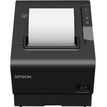 Epson T88VI - Thermal Receipt Printer with Cloud Support, 80mm, Powered USB/Ethernet/USB, Black, no Power Supply -Power Supply Not Included.