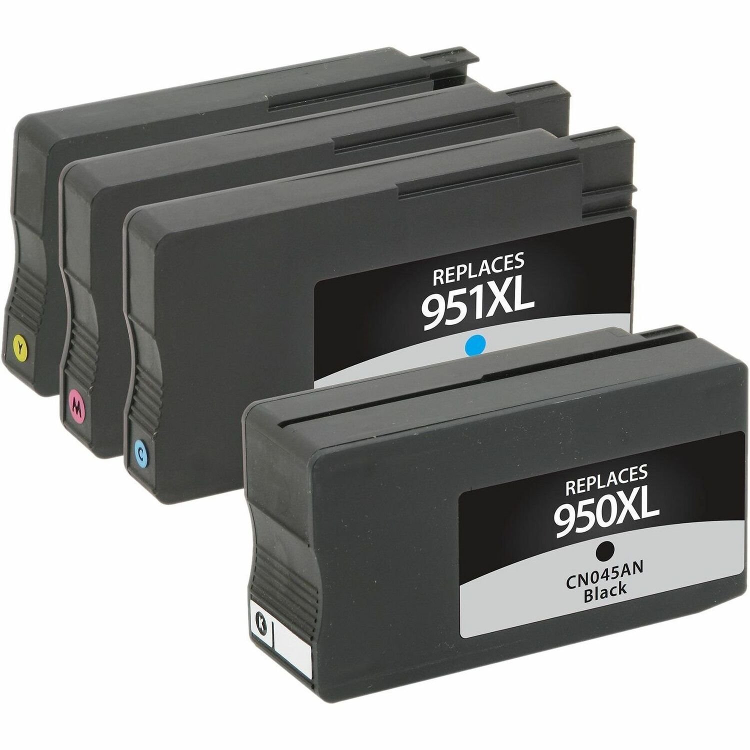 Clover Imaging Remanufactured High Yield Black, Cyan, Magenta, Yellow Ink Cartridges for HP 950XL/HP 951XL (T0A82AA) 4-Pack