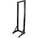 StarTech.com 2-Post 42U Mobile Open Frame Server Rack, Two Post 19in Network Rack with Casters, Rolling Open Rack for AV/Data/IT Equipment