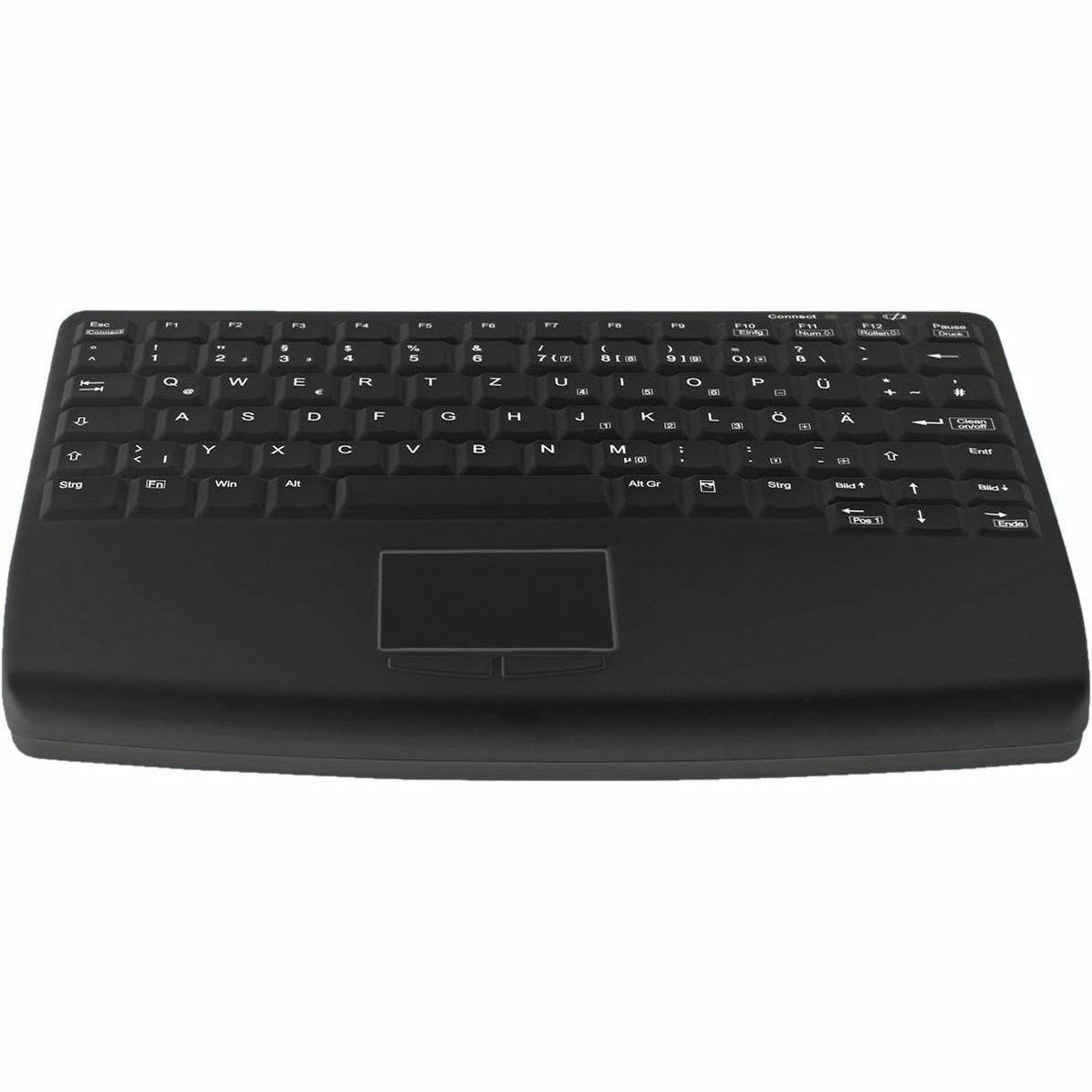 Active Key Keyboard - Wireless Connectivity - USB 2.0 Interface - TouchPad - French - Black