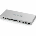ZYXEL XGS1210-12 12 Ports Manageable Ethernet Switch - Gigabit Ethernet, 2.5 Gigabit Ethernet, 10 Gigabit Ethernet - 10/100/1000Base-T, 2.5GBase-T, 10GBase-X