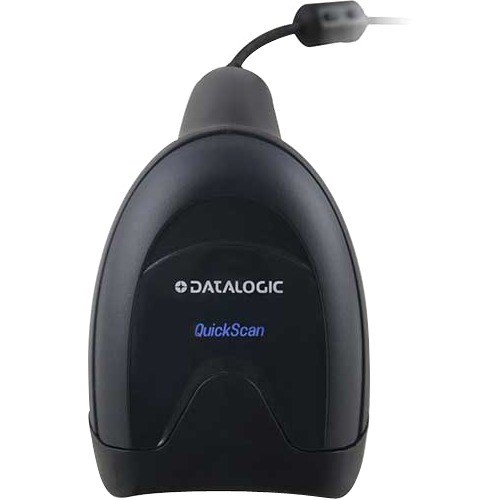 Datalogic QuickScan QW2520 Rugged Retail, Commercial Service, Hospitality, Government Handheld Barcode Scanner Kit - Cable Connectivity - Black - USB Cable Included