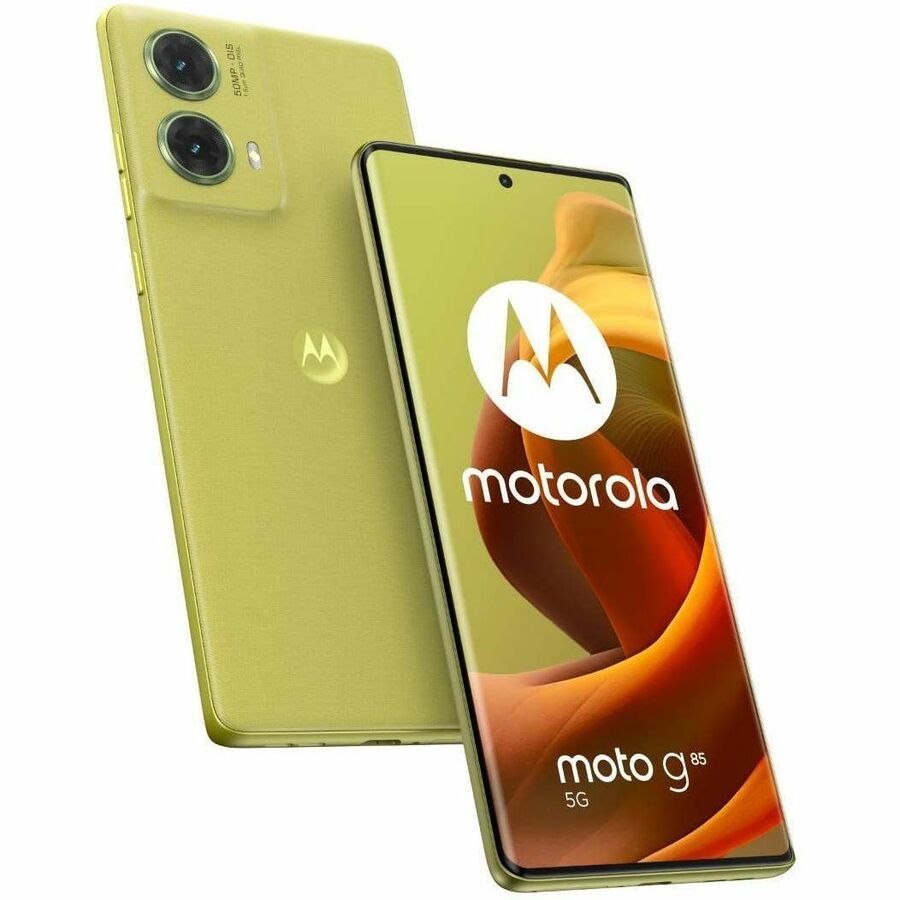 Motorola Mobility moto g85 5G 128 GB Smartphone - 6.7" P-OLED Full HD Plus 2400 x 1080 - Octa-core (Kryo 660 GoldDual-core (2 Core) 2.20 GHz + Kryo 660 Silver Hexa-core (6 Core) 1.70 GHz - 8 GB RAM - Android 14 - 5G - Olive Green