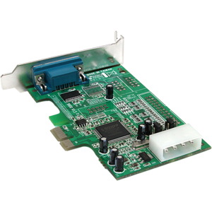 StarTech.com 1-port PCI Express RS232 Serial Adapter Card - PCIe Serial DB9 Controller Card 16550 UART - Low Profile - Windows/Linux