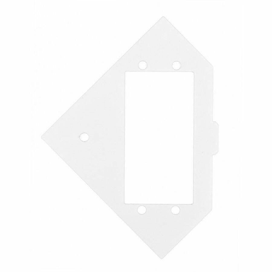 Hubbell Premise Wiring RAFB4 Series, Mounting Plate, 1-Gang, (1) StyleLine/Decorator Opening