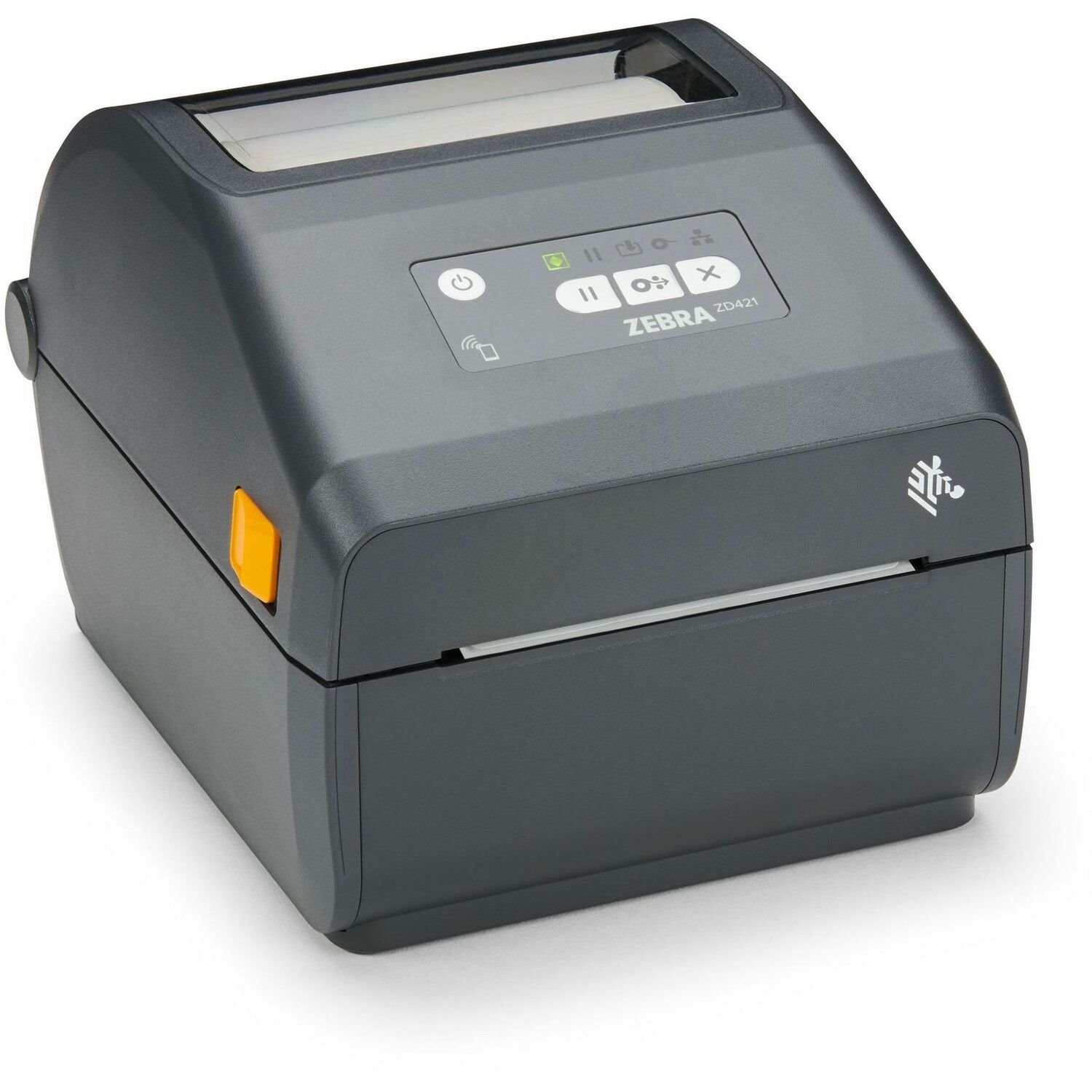 Zebra ZD421 Transportation & Logistic, Government, Hospitality Direct Thermal Printer - Desktop, Wall Mount - Label/Receipt Print - USB - USB Host - Near Field Communication (NFC)