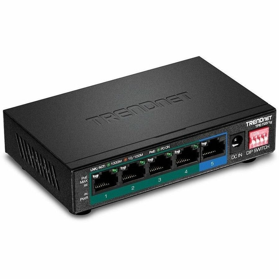 TRENDnet TPE-TG51g 5 Ports Ethernet Switch - Gigabit Ethernet - 1000Base-T - TAA Compliant