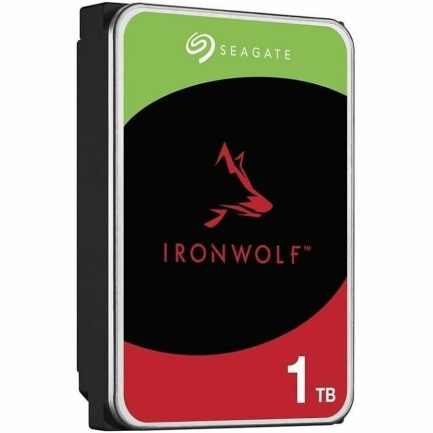 Seagate IronWolf ST1000VN008 1 TB Hard Drive - 3.5" Internal - SATA (SATA/600) - Conventional Magnetic Recording (CMR) Method