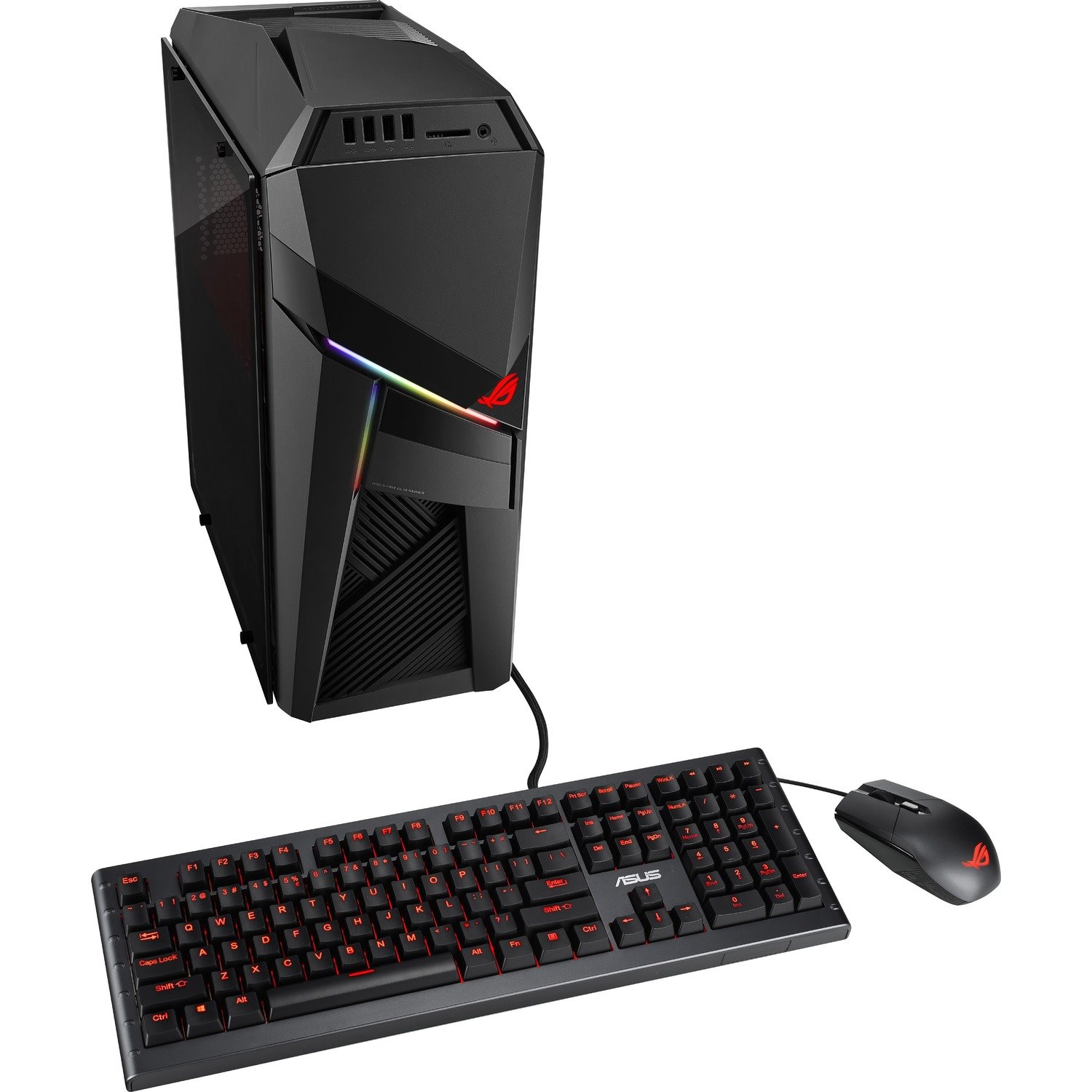 Asus ROG Strix GL12 GL12CP-DS751 Gaming Desktop Computer - Intel Core i7 8th Gen i7-8700 - 8 GB - 1 TB HDD - Tower - Black