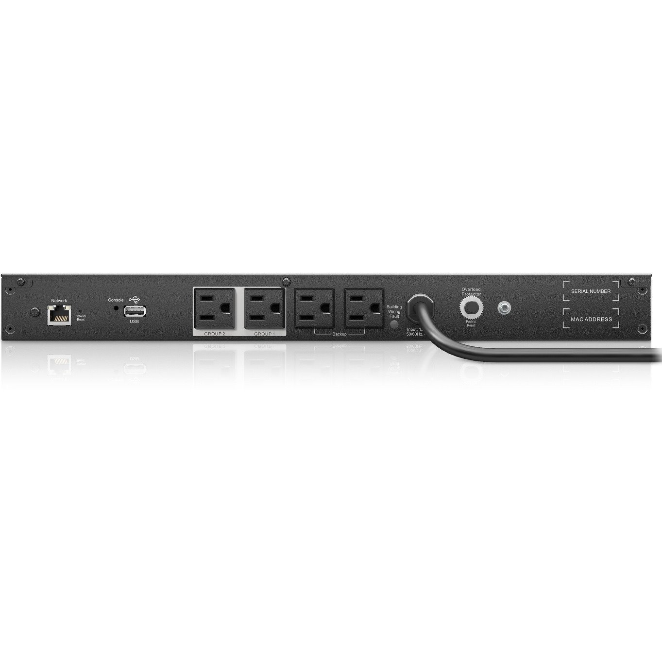 APC Smart-UPS, Line Interactive, 500VA, Lithium-ion, Rackmount 1U, 120V, 4x NEMA 5-15R outlets, Network Card, Short Depth