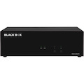 Black Box KVM Switch, NIAP 4.0 Certified - 2-Port, Dual-Monitor, FlexPort HDMI/DisplayPort