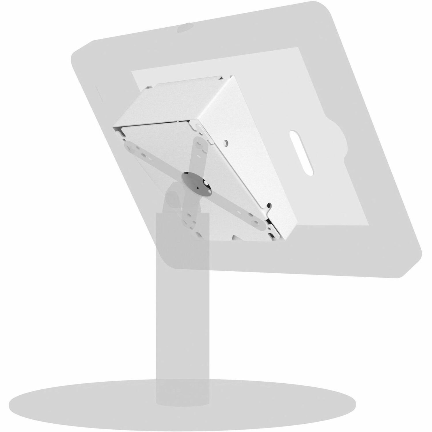 CTA Digital Premium Double VESA Wedge and Outlet / PoE Cover for Tablets (White)