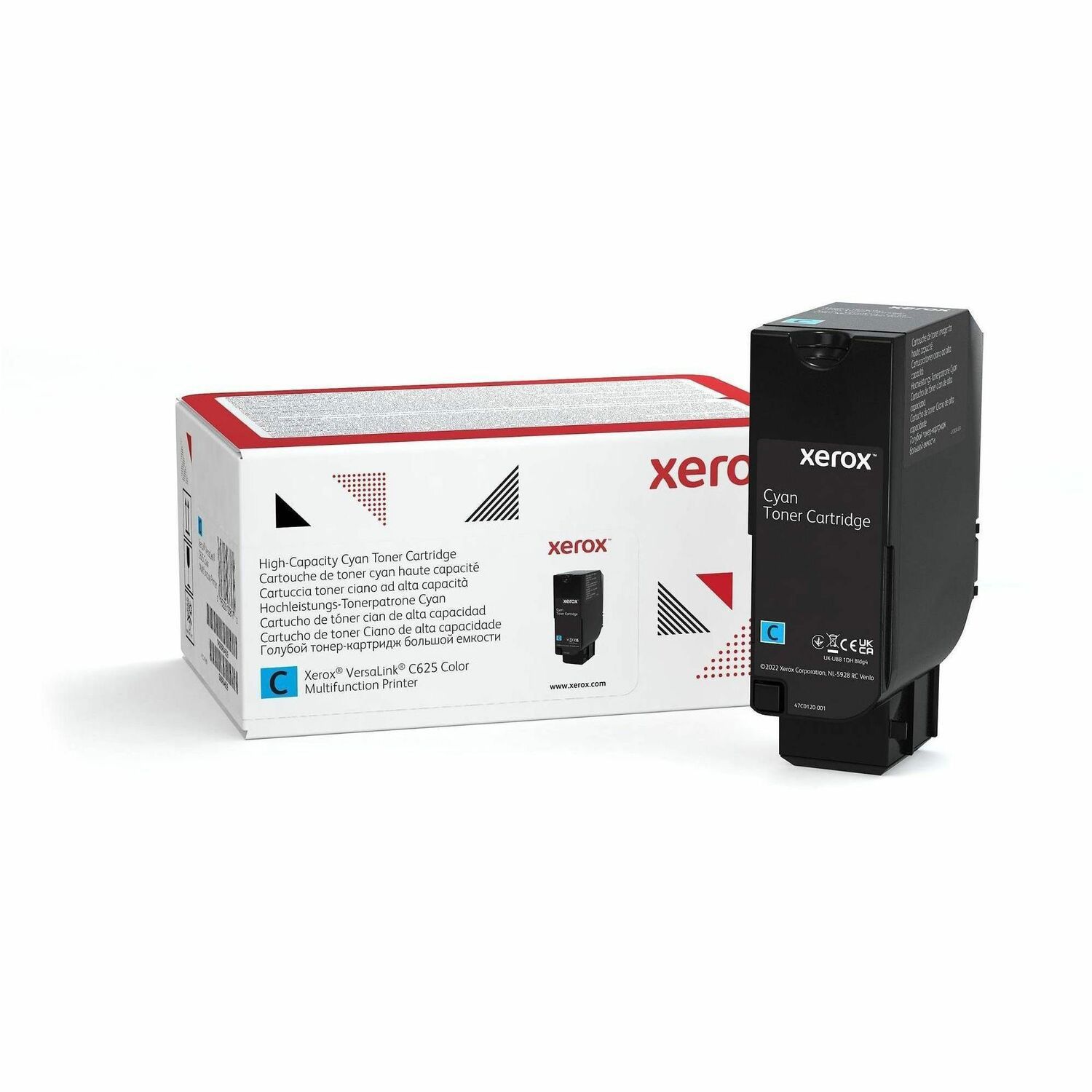 Xerox Origineel Hoog Rendement Laser Tonercartridge - Cyaan - 1 Stuk