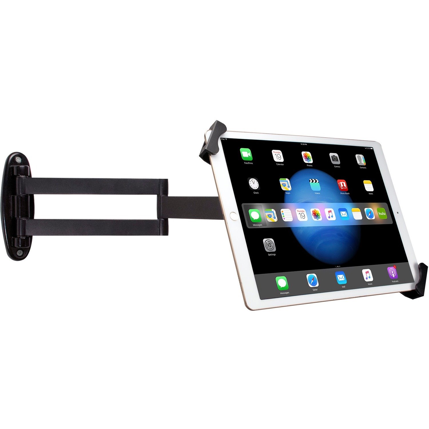 CTA Digital Articulating Security Wall Mount for 7-13 Inch Tablets, including iPad 10.2-inch (7th/ 8th/ 9th Generation)