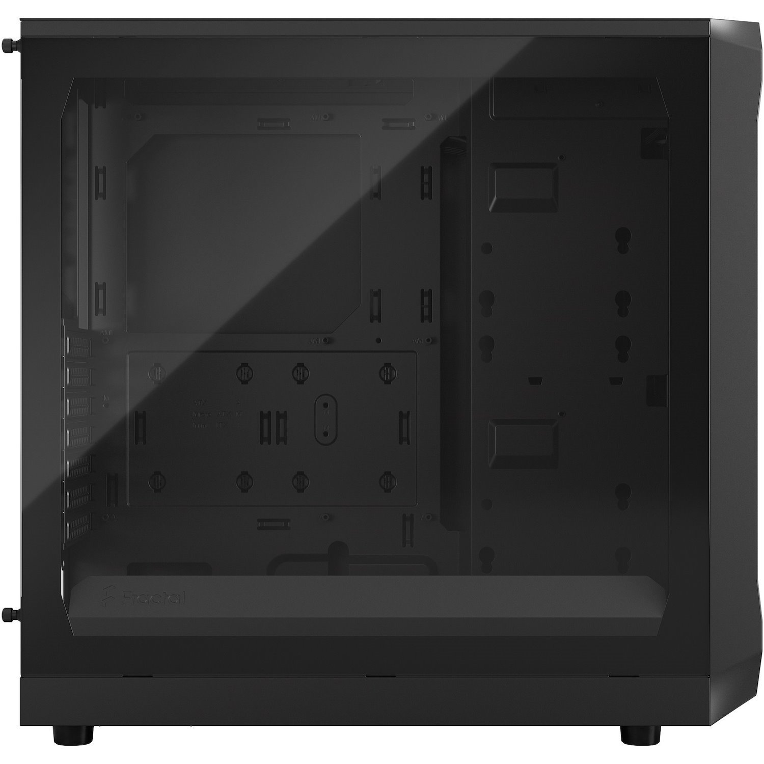 Fractal Design Focus 2 Computer Case - Mini ITX, Mini ATX, ATX Motherboard Supported - Tower - Tempered Glass, Steel, Mesh - Black