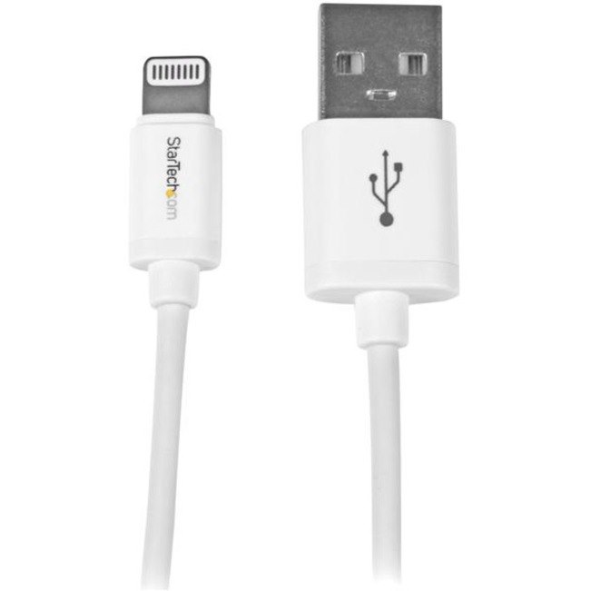 StarTech.com 0.3m (11in) Short White AppleÂ&reg; 8-pin Lightning Connector to USB Cable for iPhone / iPod / iPad