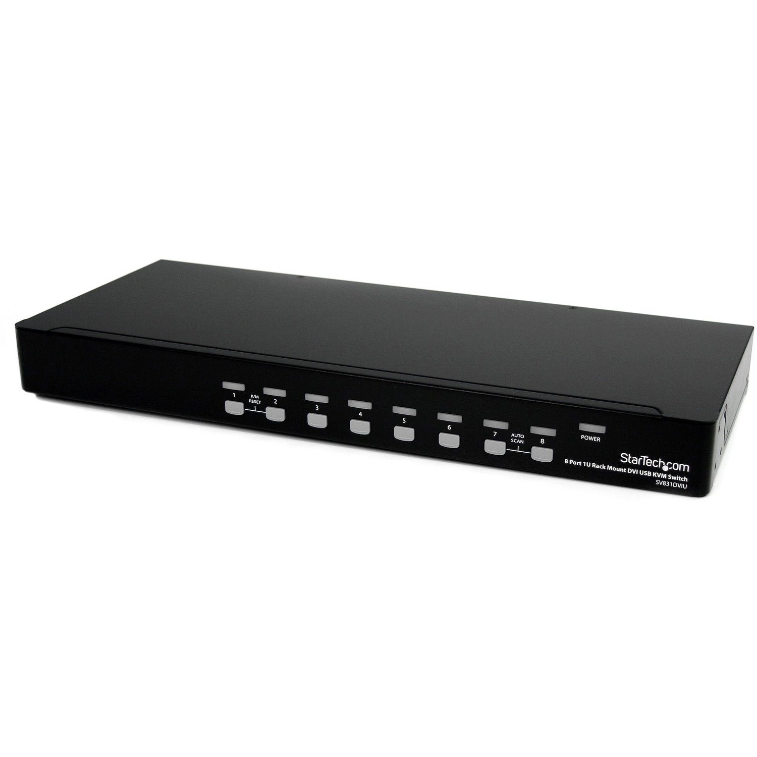 StarTech.com 8 Port 1U Rack Mount DVI USB KVM Switch