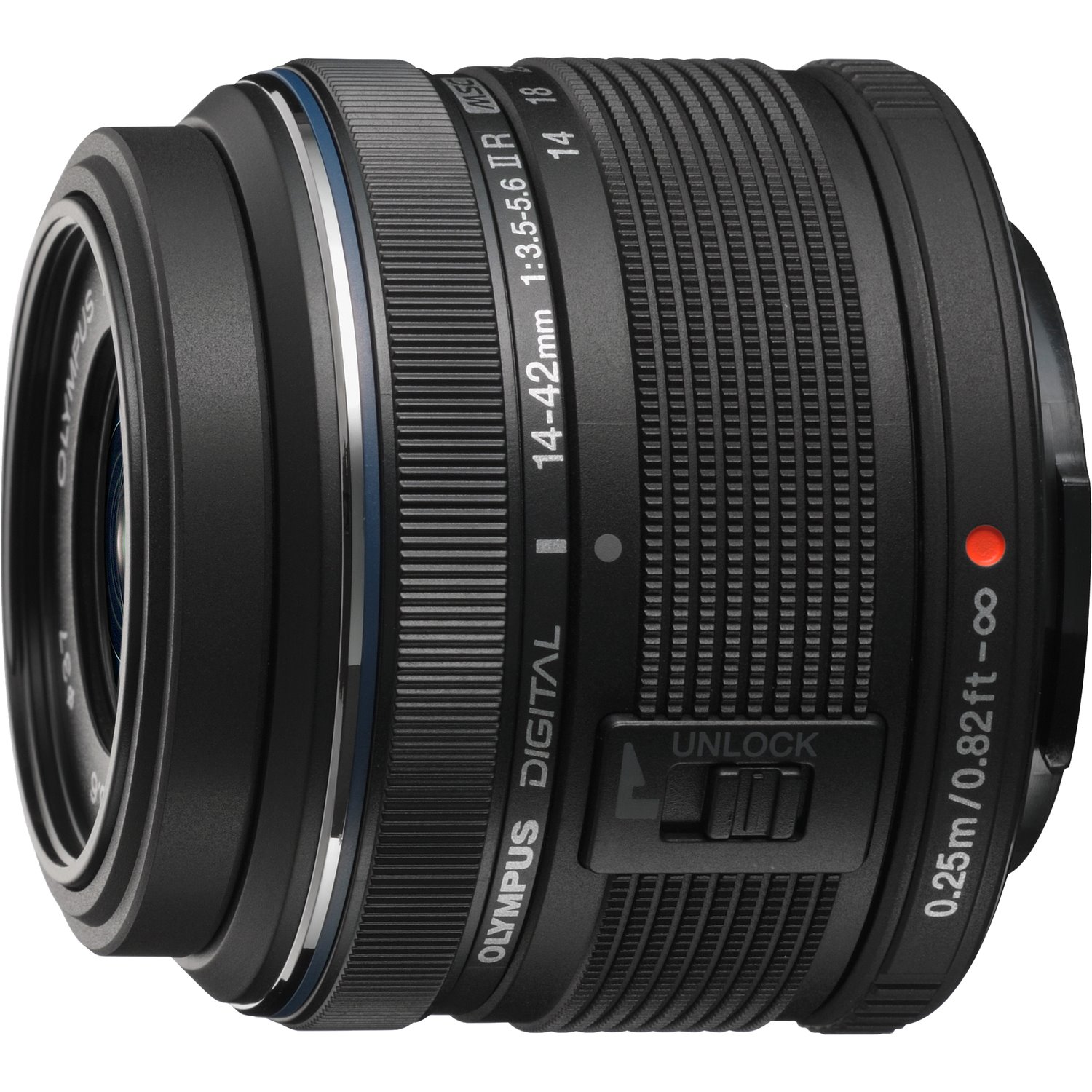 Olympus M.ZUIKO DIGITAL V314050BU000 - 14 mm to 42 mm - f/22 - f/3.5 - Zoom Lens for Micro Four Thirds