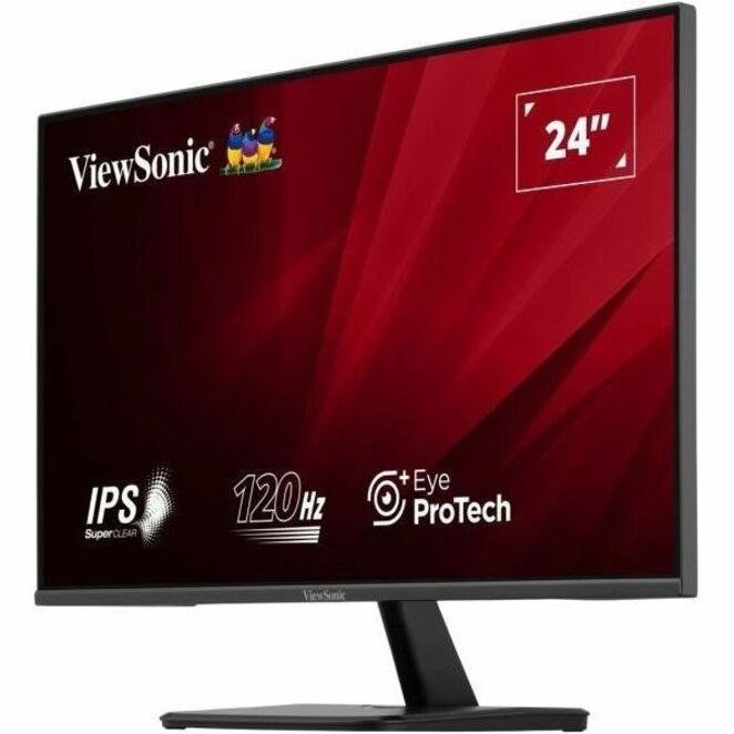 ViewSonic VA2456A-MHD 24 Inch IPS 1080p Monitor with 120Hz, Eye Care, HDMI, DisplayPort, and VGA Inputs for Home and Office