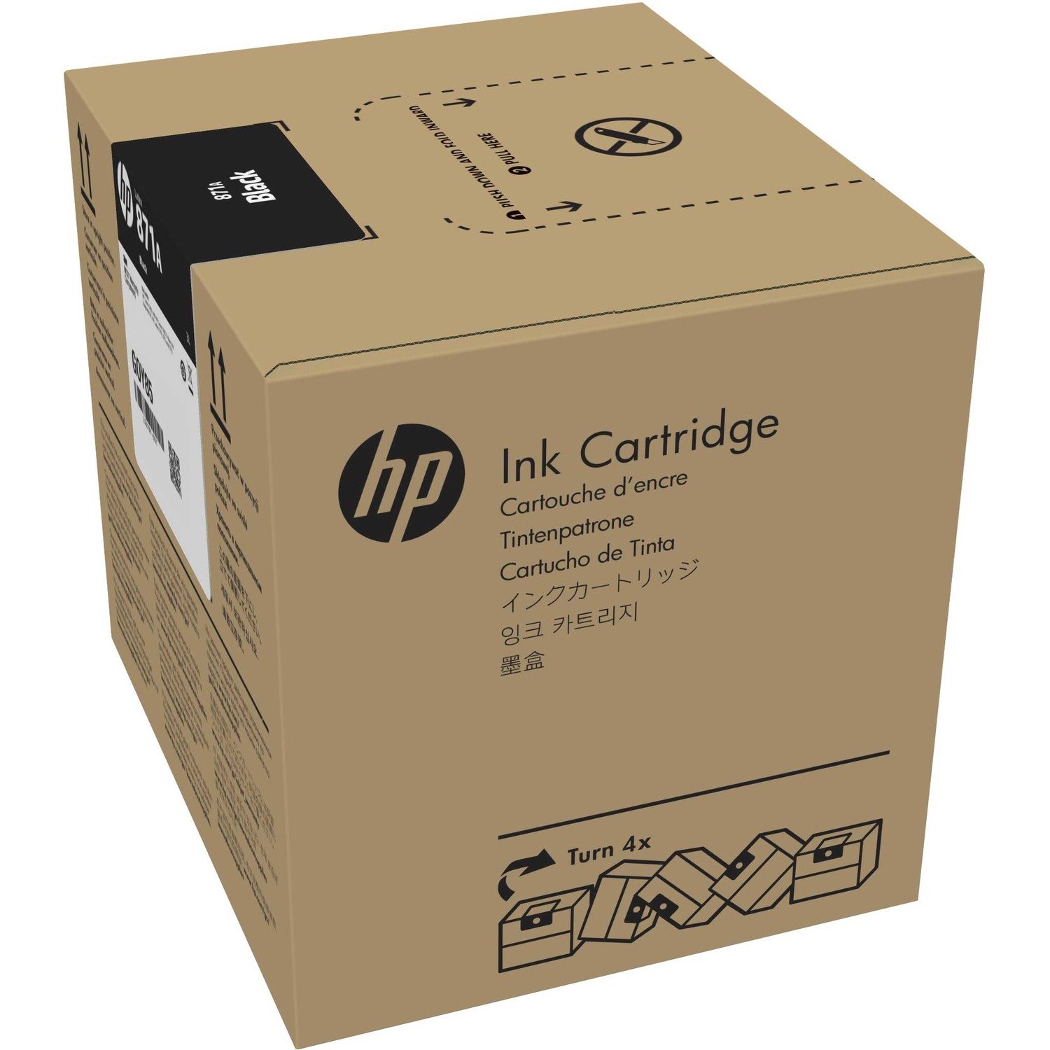 HP Latex 871A Original Inkjet Ink Cartridge - Black Pack