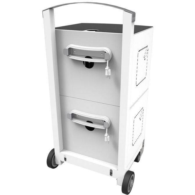 Compulocks CartiPad Tablet / Laptop Charging Rolling Cart 32 Devices EU Power Plug