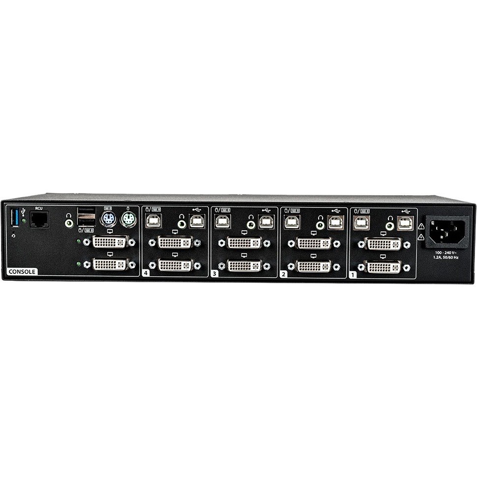 Vertiv Cybex SC945 Secure KVM | Dual Head | 4 Port | DVI-I | NIAP | 4K | USB DPP